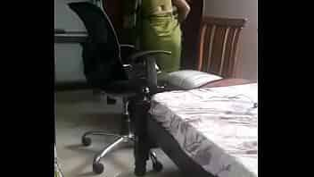 Vijayawada aunty with big ass shows her back to provoke owner video