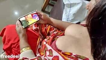 indian step Mom watching adult film. step Son Caught her video